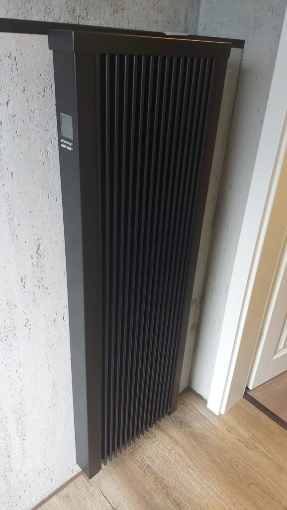 Flächenspeicherheizung im Bad bzw. als Designheizkörper an der Wand, Beispiel 3