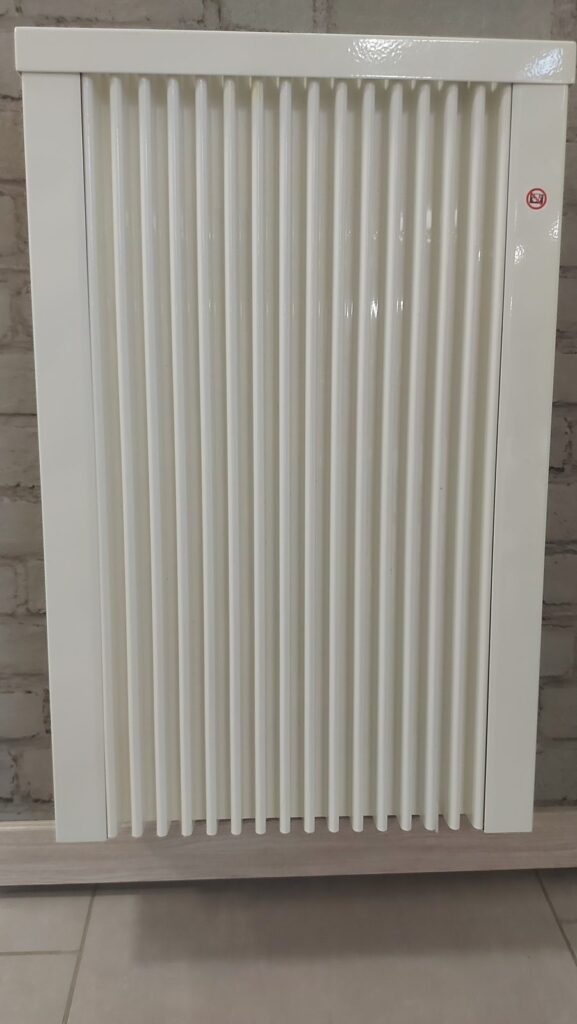Flächenspeicherheizung im Bad bzw. als Designheizkörper an der Wand, Beispiel 6