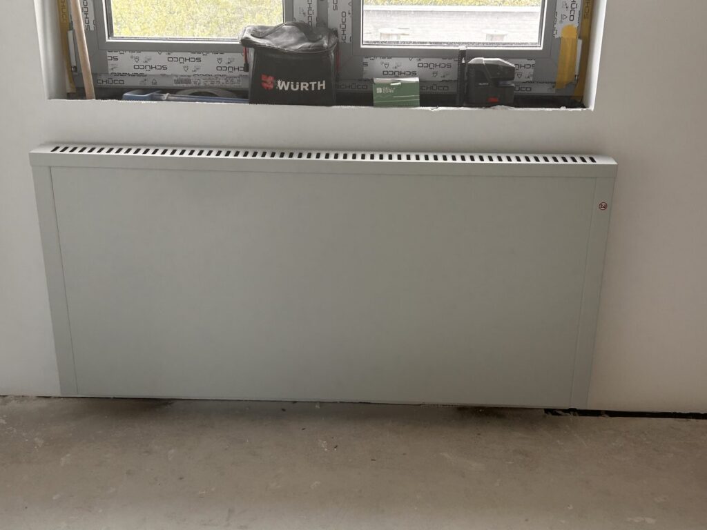 Montage einer elektrischen Flächenspeicherheizung, Arbeitsschritt 5