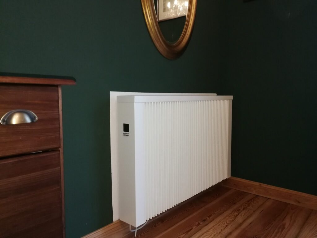 Elektrische Flächenspeicherheizung im Wohnraum, Beispiel 1